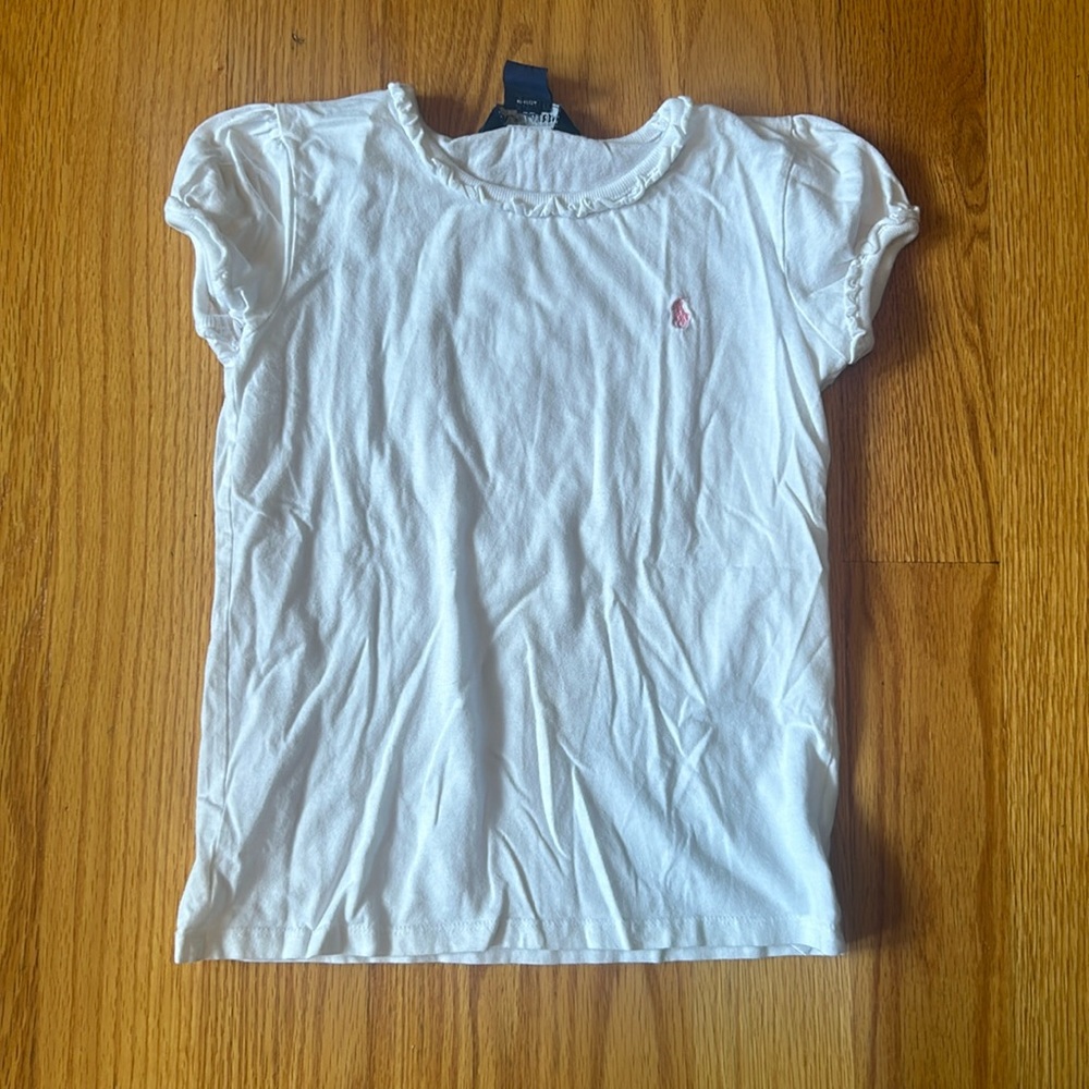 Ralph Lauren white t-shirt, size kids 6x